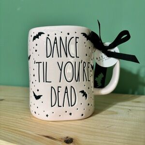NWT Rae Dunn Light Pink Dance Til You’re Dead Mug